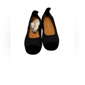 bernie mev. Black Knit Ballet Flats